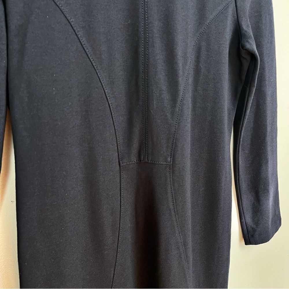 Armani Collezioni Black Body Contour Fitted Dress Small - Picture 6 of 9